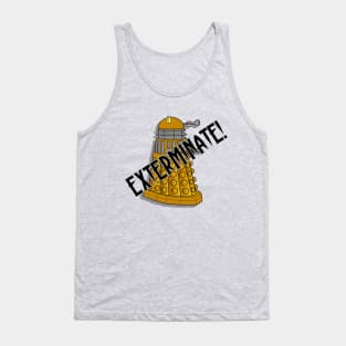 Exterminate! - Gold Dalek - Doctor Who Tank Top